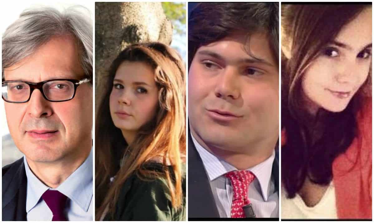 Carlo, Alba e Evelina. Ecco chi sono i figli di Vittorio Sgarbi