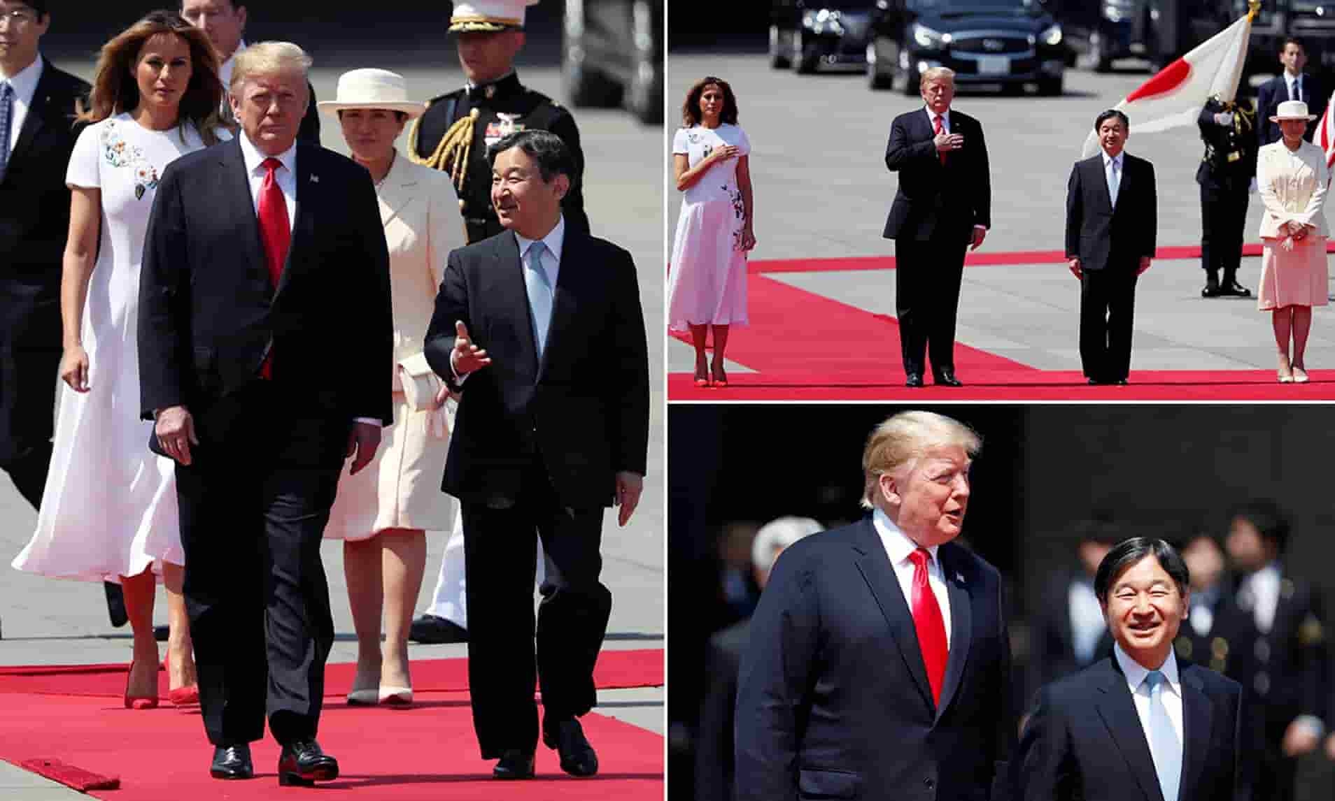 Giappone,Donald Trump e l'Imperatore Naruhito