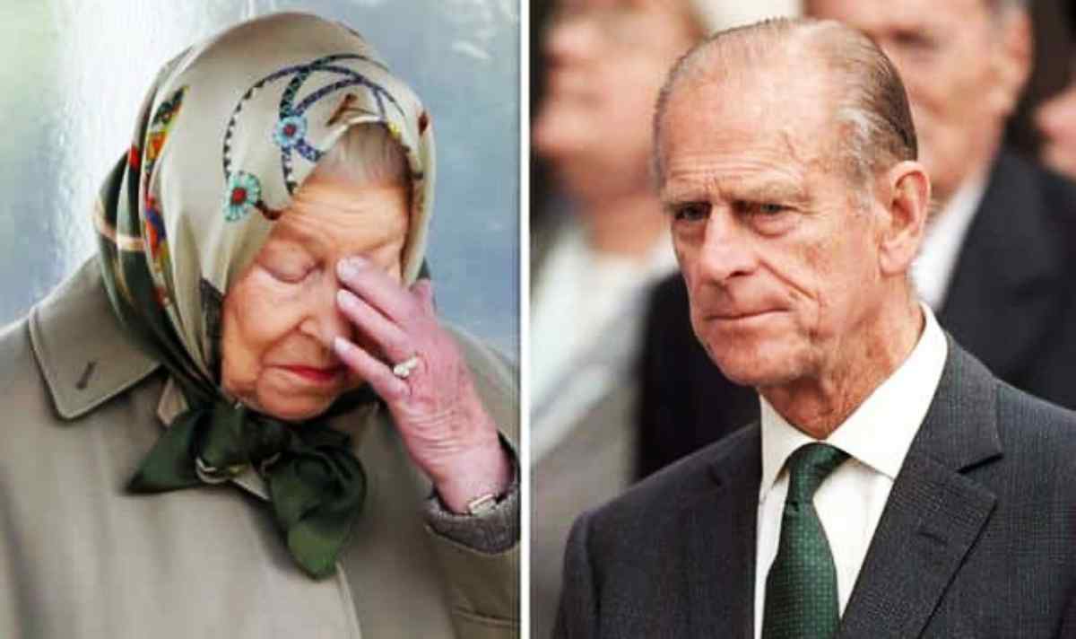 Regina Elisabetta in lacrime per il Principe Filippo