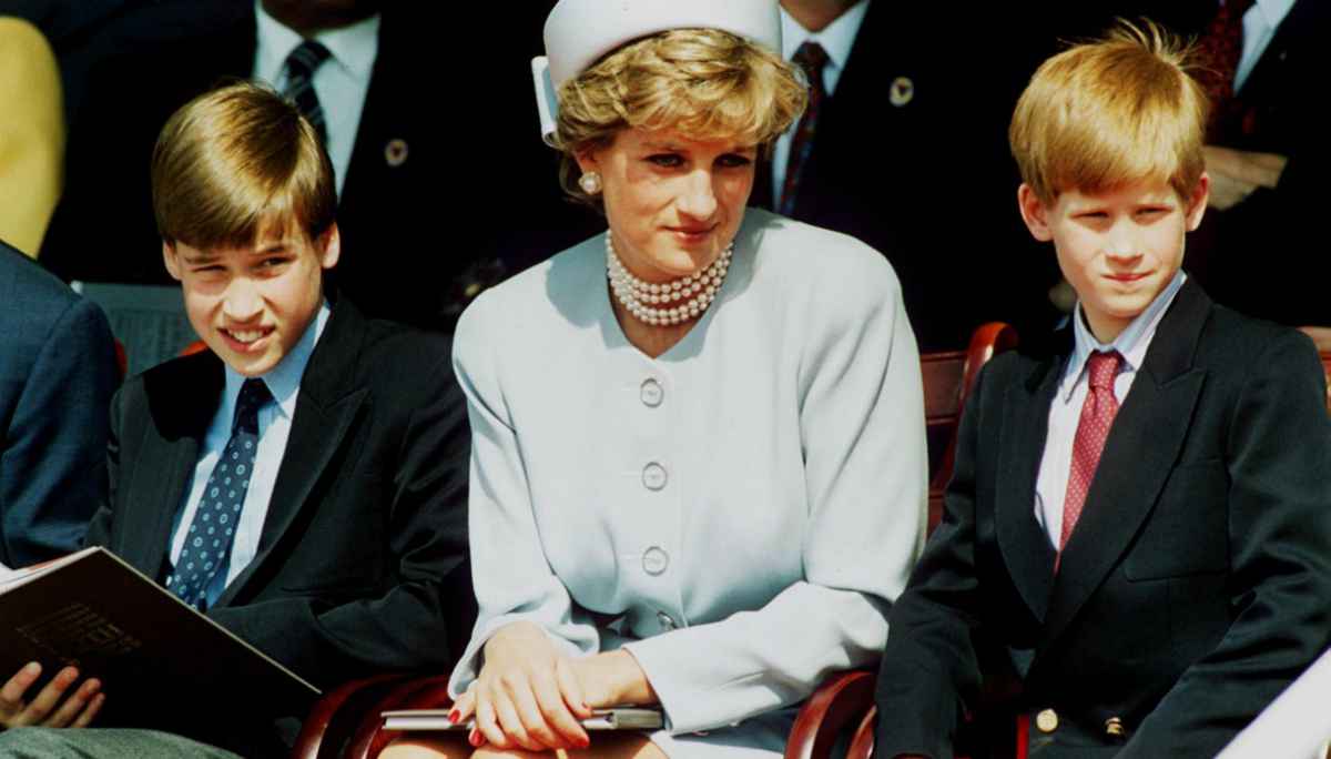 William, Lady Diana e Harry