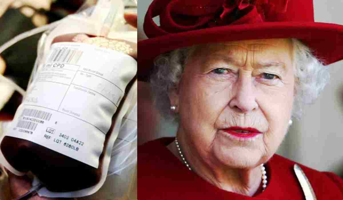 Regina Elisabetta, ricorre alla sacche di sangue in vacanza