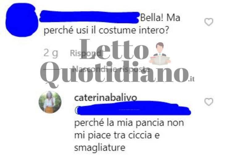 Caterina Balivo usa la panciera per sembrare più magra