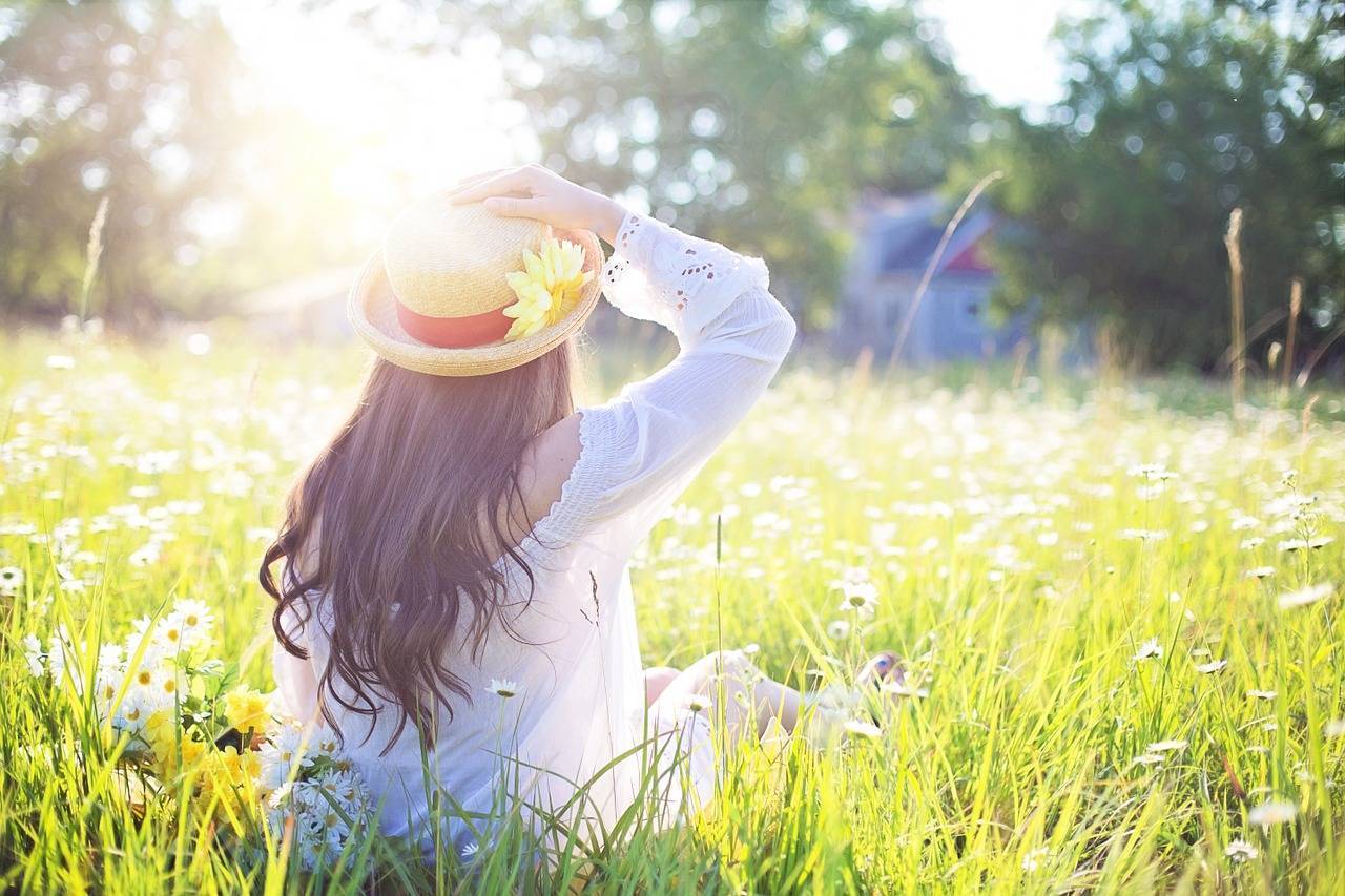 ragazza al sole