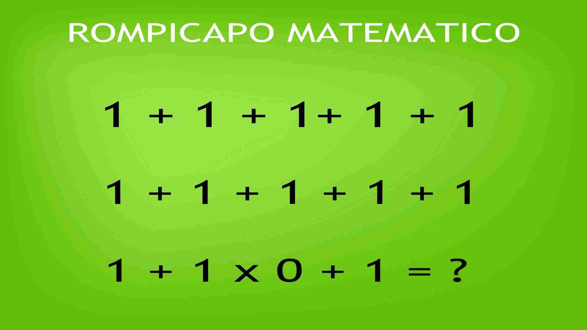 Rompicapo Matematico dell'1