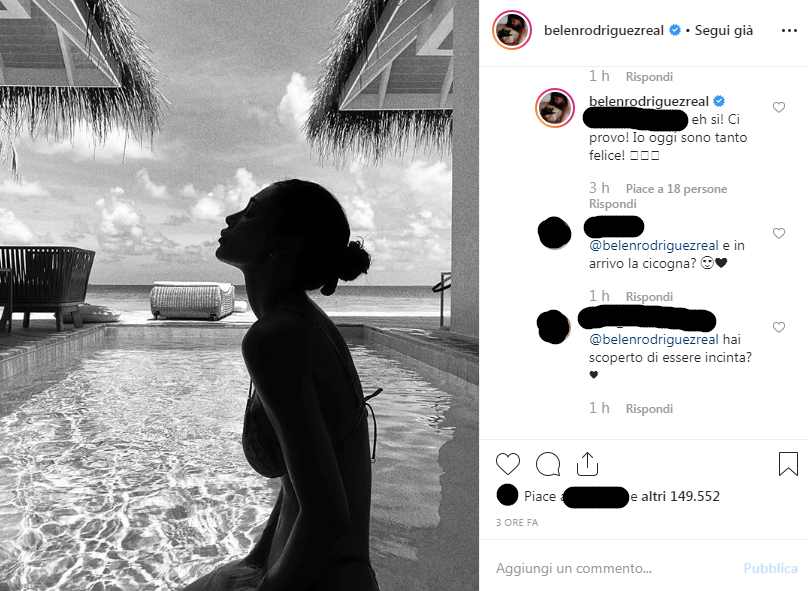 belen rodriguez incinta?