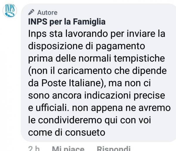 Reddito Di Cittadinanza Inps Vuole Anticipare Il Pagamento