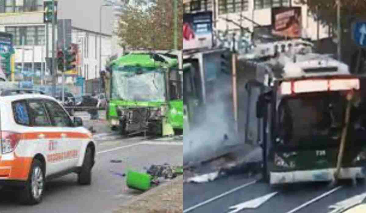 Incidente bus e camion