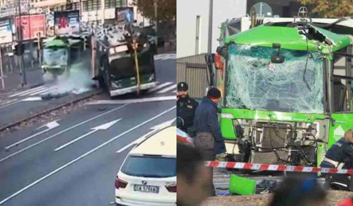 Scontro tra bus e camion