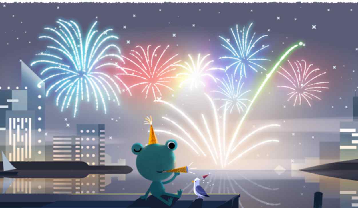 Notte di San Silvestro 2019, auguri speciali con il doodle di Google del 31 dicembre