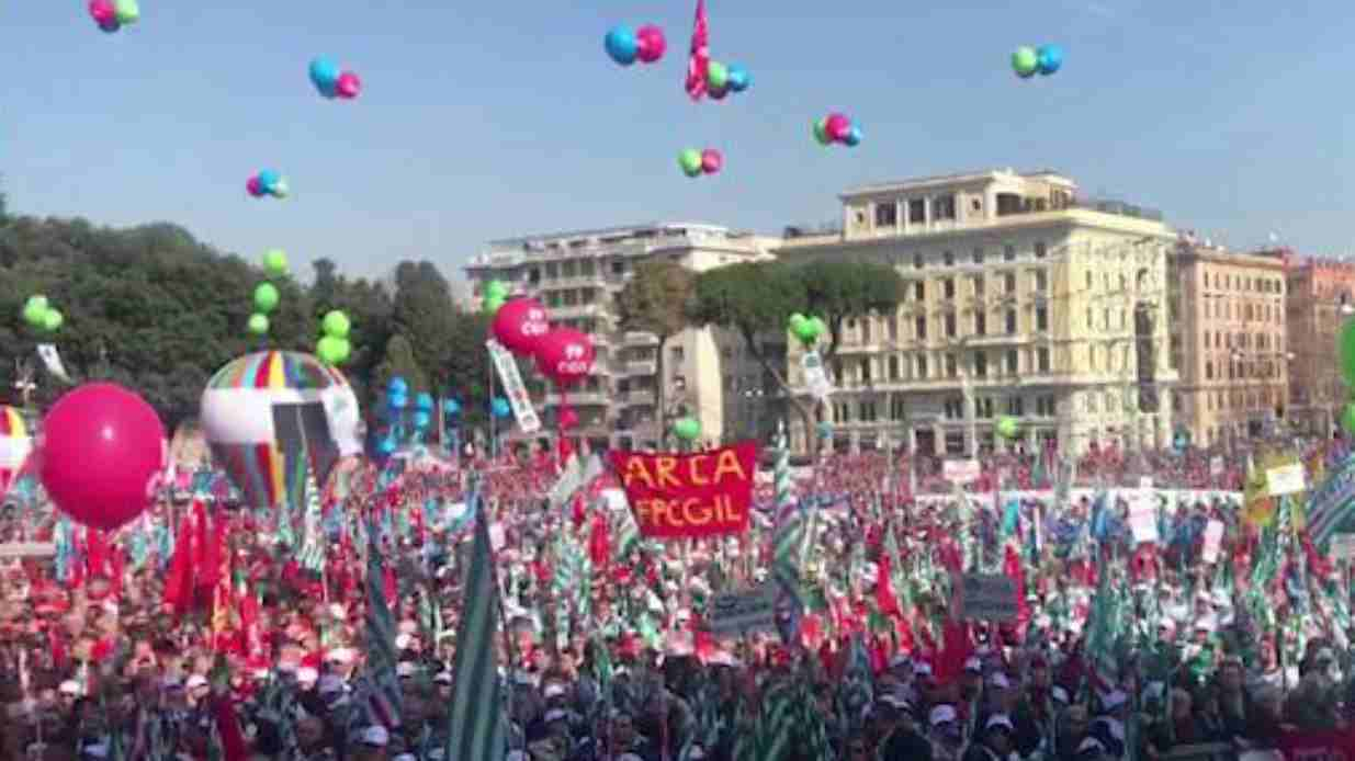 Sindacati in Piazza a Roma