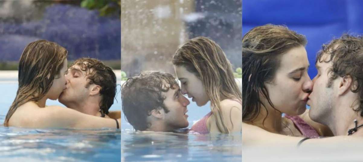 clizia incorvaia e paolo ciavarro lo fanno in piscina