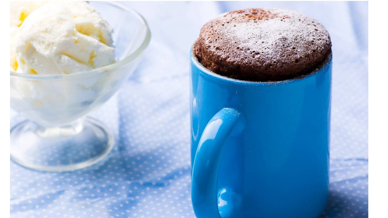 torta in tazza alla nutella pronta in 3 minuti