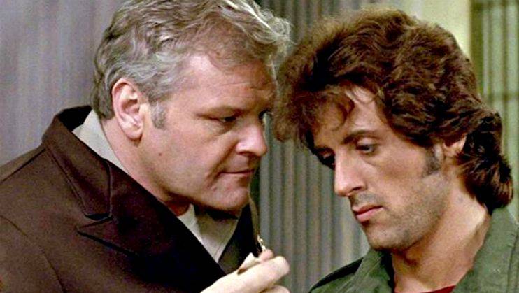 Brian Dennehy e Silvester Stallone in Rambo