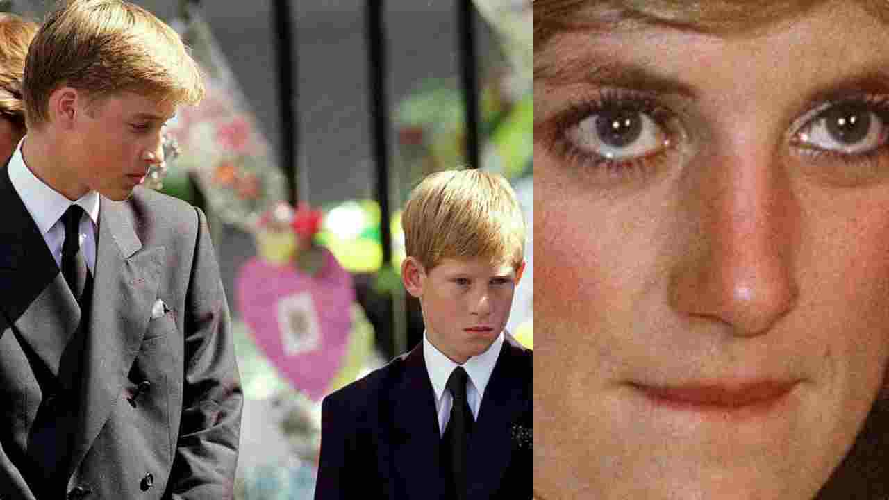 Lady Diana, il dettaglio agghiacciante sul funerale: la verità su William e Harry