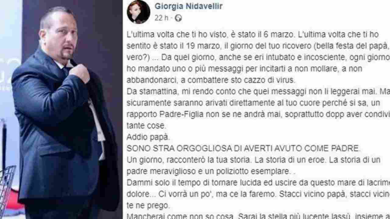 il post della figlia di Giorgio Guastamacchia