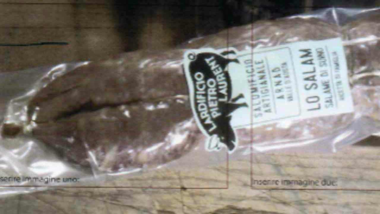 salame oggetto del richiamo alimentare