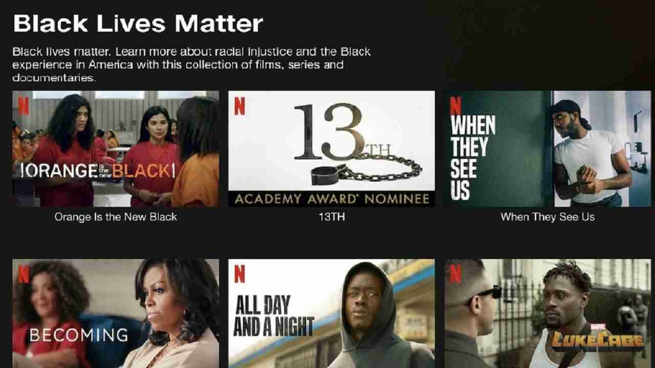 Netflix Black Lives Matter