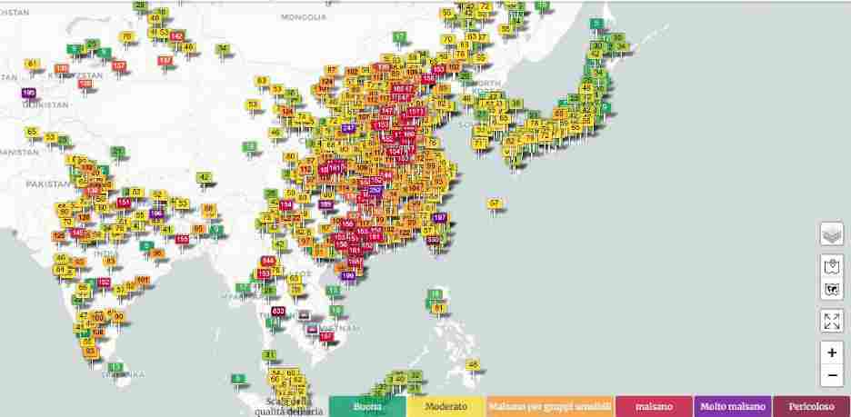 mappe inquinamento