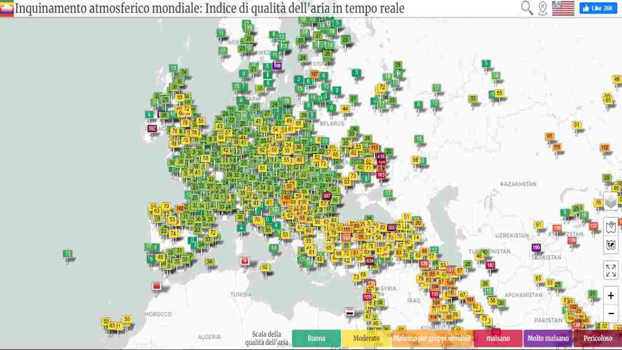 mappe inquinamento