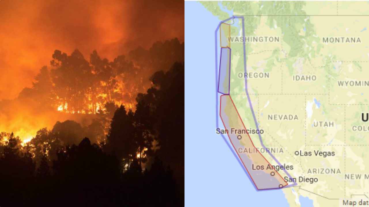 West Coast incendi