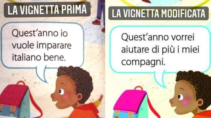 Libri razzisti: vignetta corretta