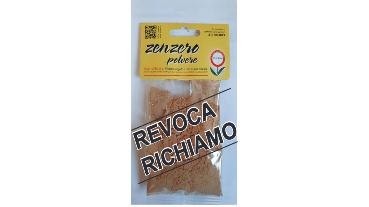 revoca richiamo zenzero Lucrom