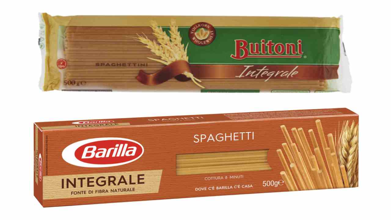spaghetti integrali buitoni e barilla