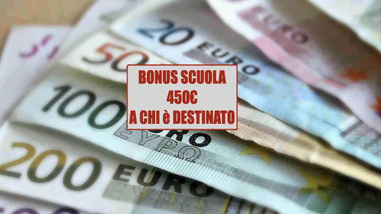 Bonus Scuola 450€