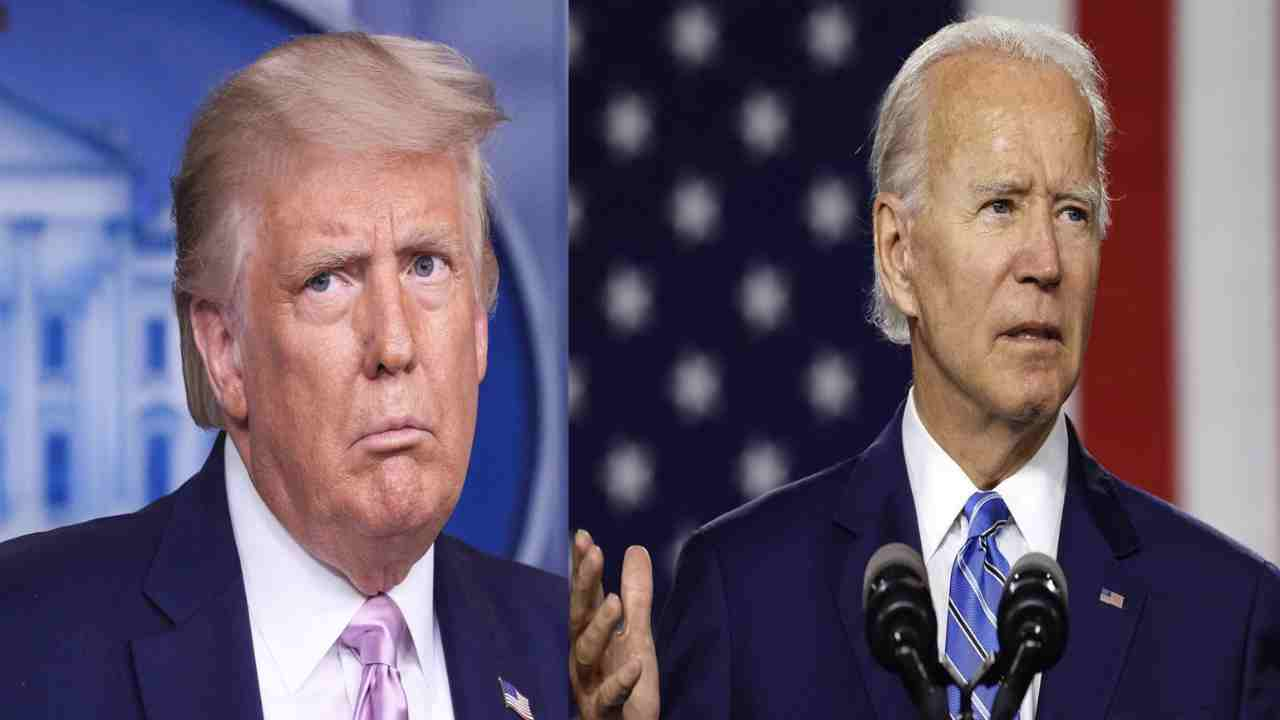 scontro a distanza Biden Trump