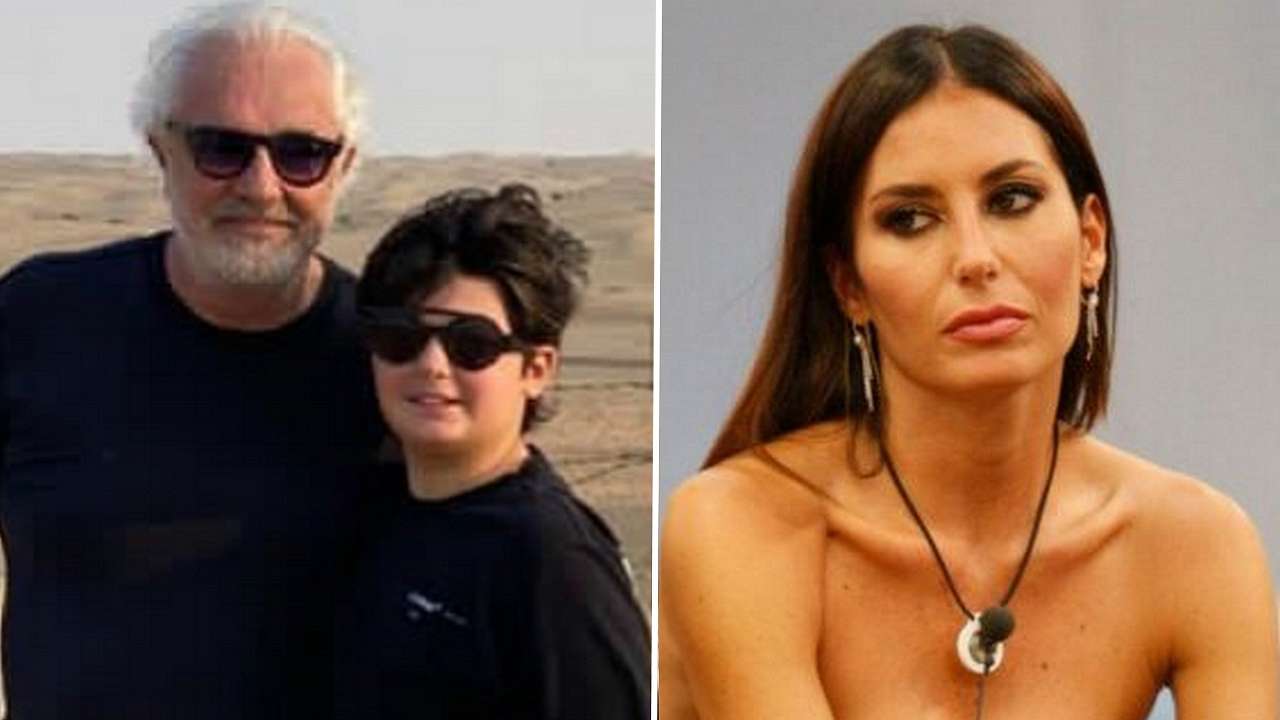 Flavio Briatore, Nathan Falco ed Elisabetta Gregoraci