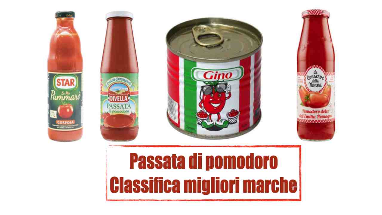 Classifica passata di pomodoro