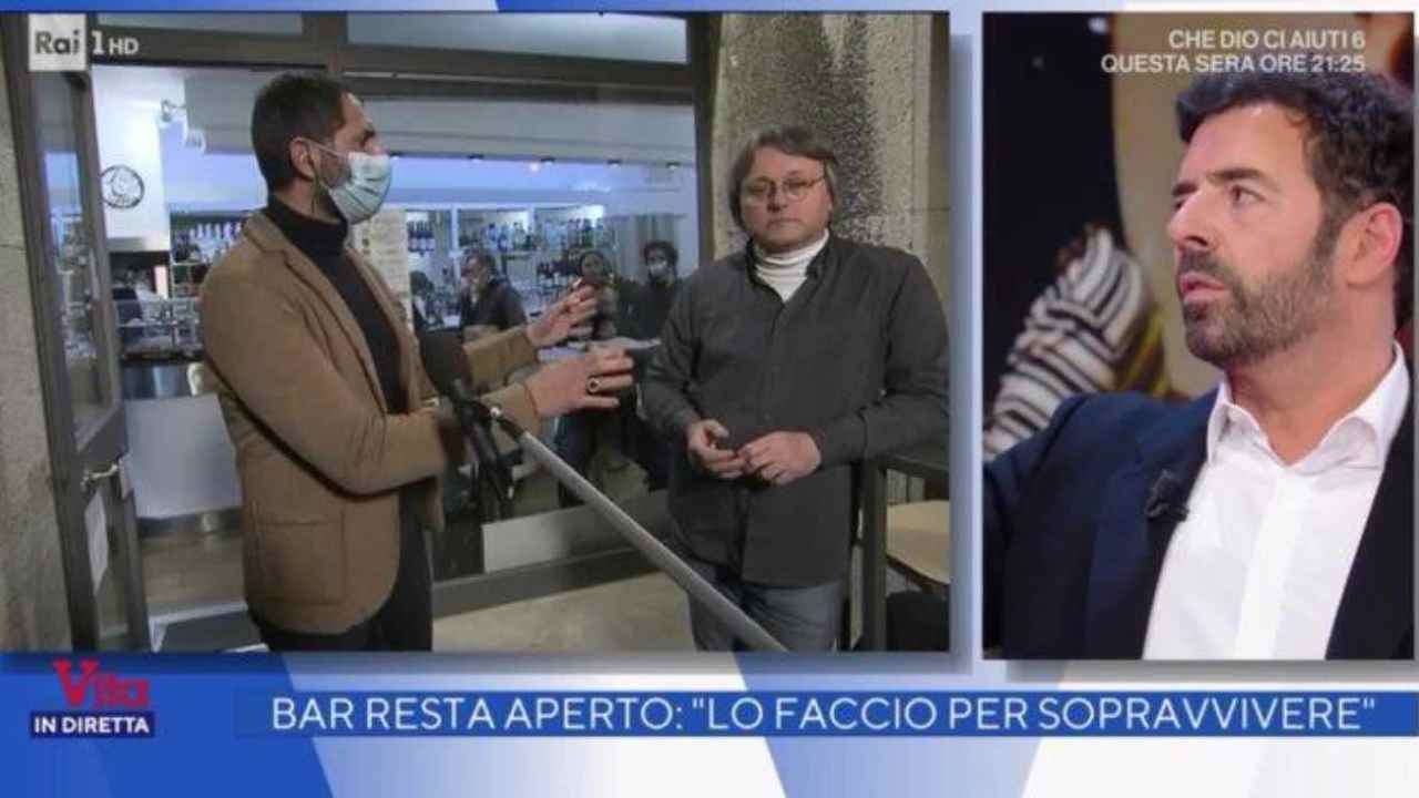 Alberto Matano La vita in diretta lite