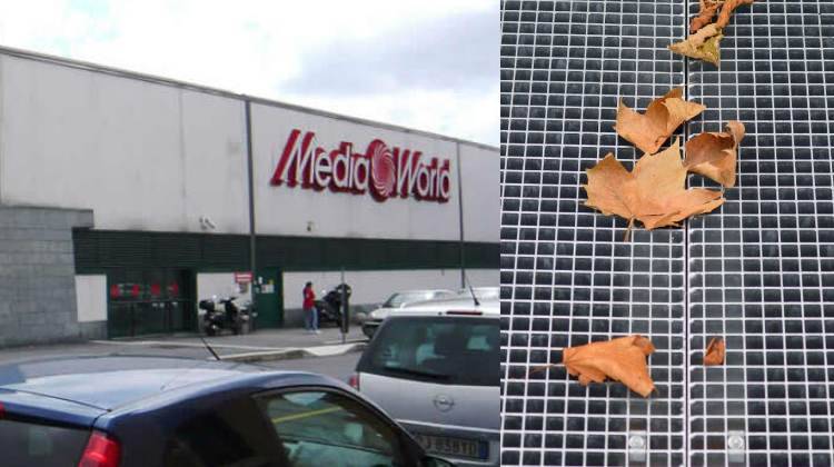 Milano Mediaworld, crollata grata del parcheggio