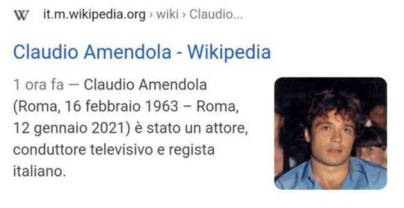 claudio amendola morto, fake news