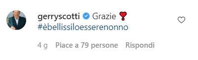 gerry scotti diventato nonno