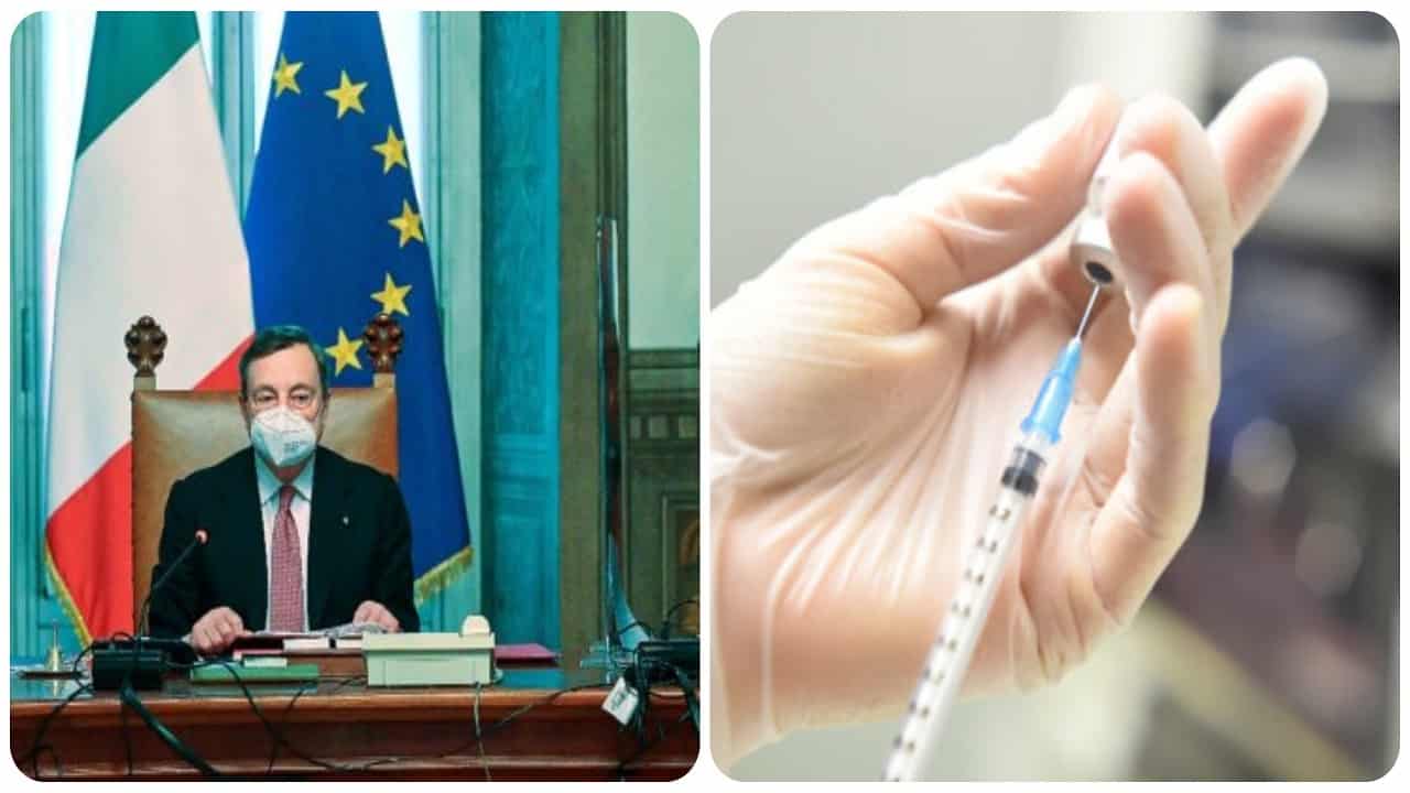 Draghi cambia il piano dei vaccini.