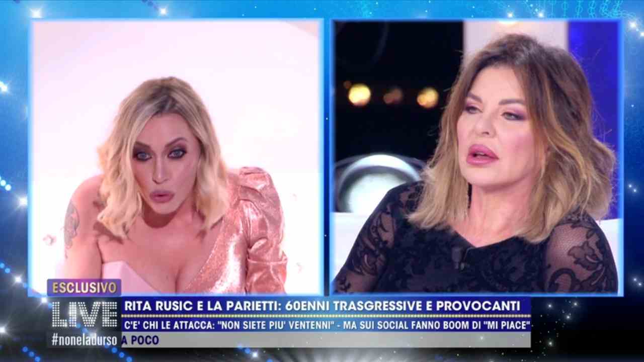 Karina Cascella e Alba Parietti, Live - Non è la D'Urso