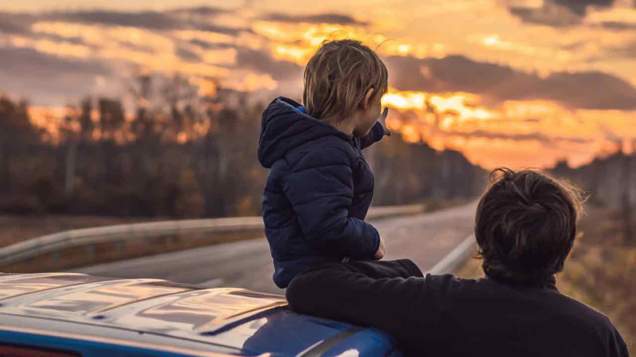 Famiglia austrica in viaggio in piena pandemia