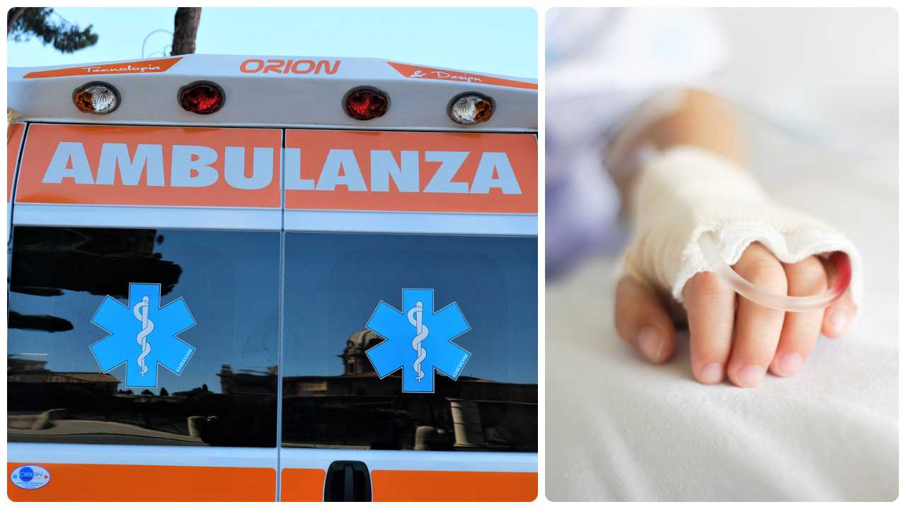 bimbo muore in ambulanza