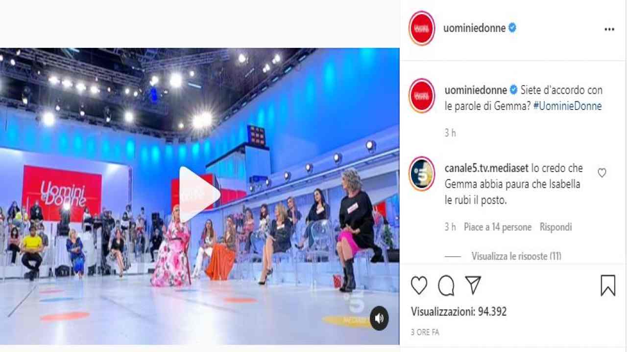 Commenti su Gemma Uomini e Donne