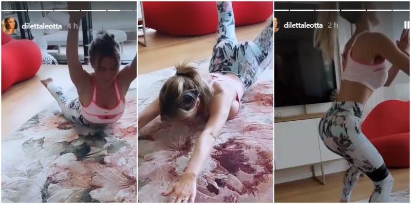 Diletta Leotta, l’allenamento in casa è bollente: il top non trattiene le curve! Le Instagram Stories della giornalista infiammano i social