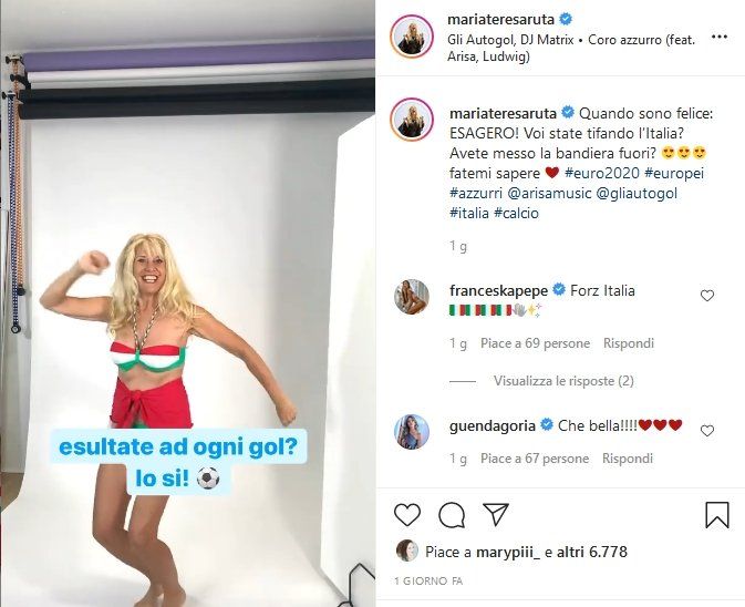 Maria Teresa Ruta, Instagram 