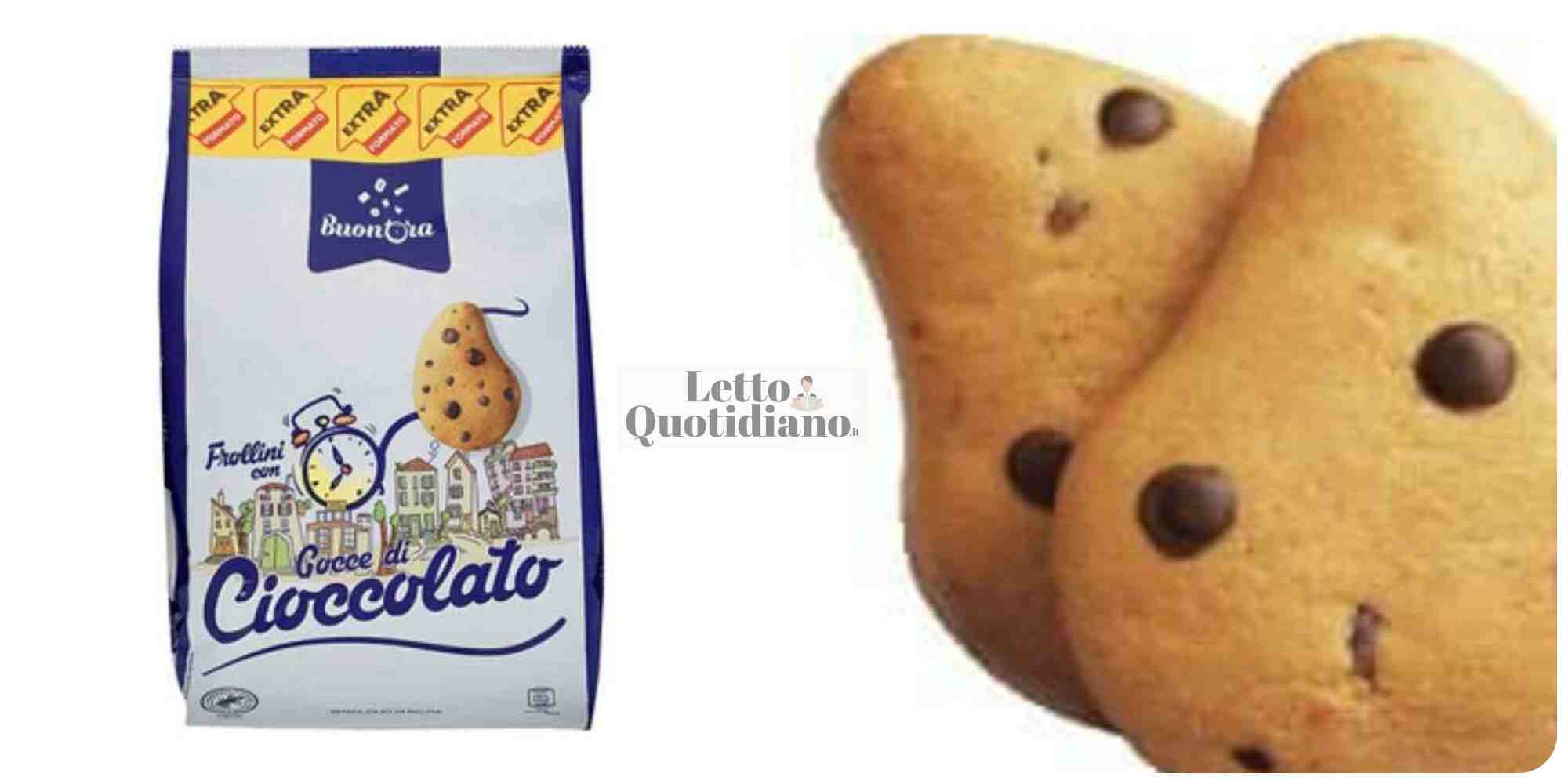 Ritirati biscotti con gocce di cioccolato