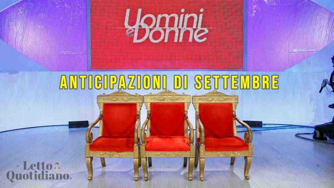 Uomini e Donne anticipazioni di settembre 2021