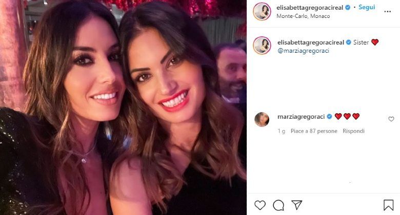 Elisabetta Gregoraci a Monte Carlo insieme a sua sorella Marzia