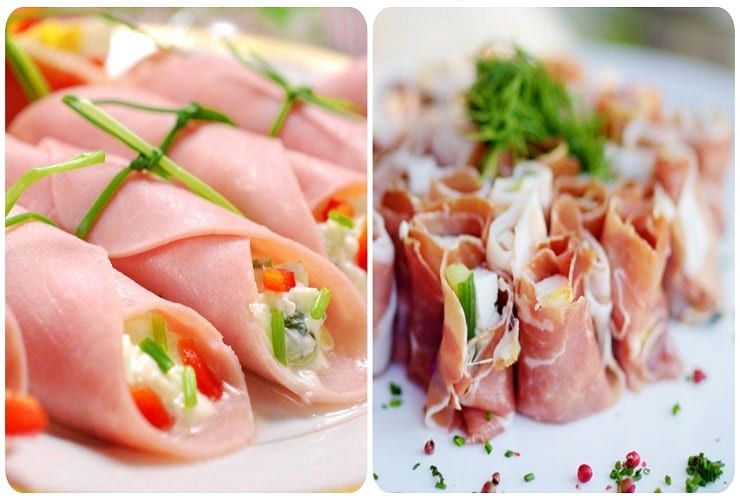 Involtini prosciutto cotto e crudo