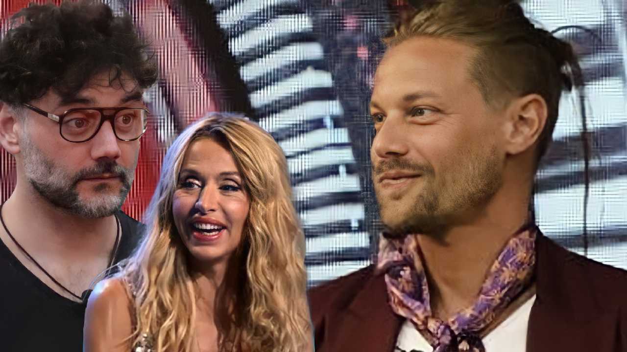 Barù con Davide e Valeria Marini