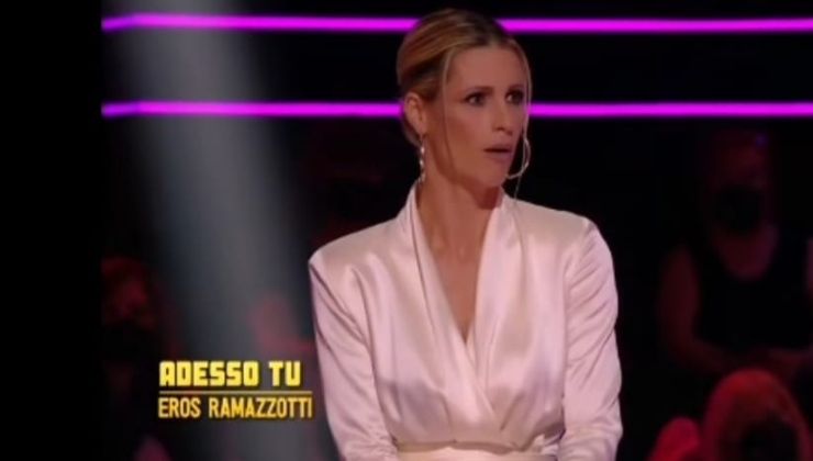 Michelle Hunziker in lacrime per la canzone di Eros Ramazzotti