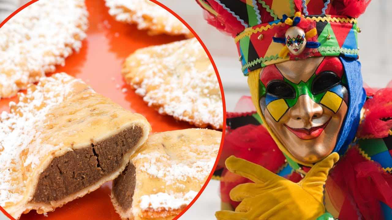 Ravioli dolci di carnevale