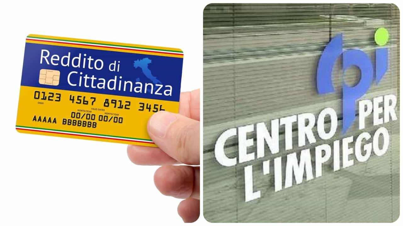  Carta reddito di cittadinanza, centro per l'impiego